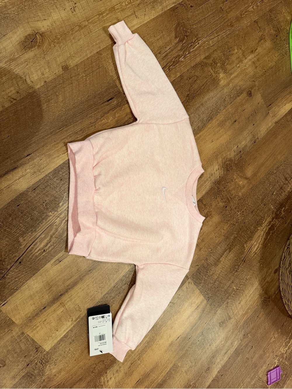 Nike Pink Crewneck Sweatsuit Kids